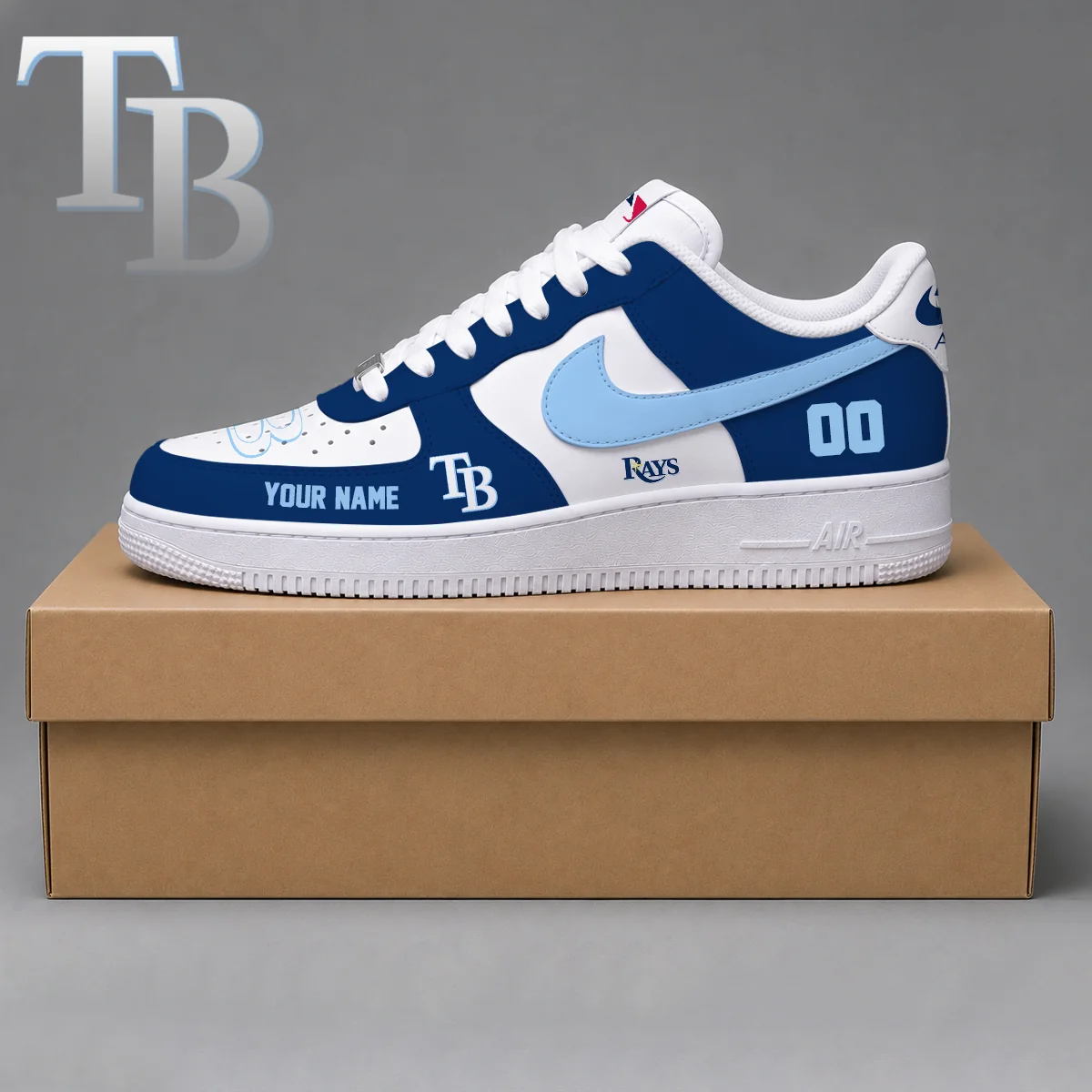 Limited Edition – Customized MLB Tampa Bay Rays Af1 Shoes