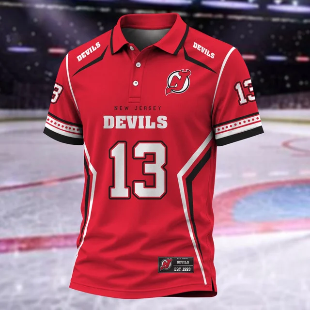 Limited Edition – Customized NHL New Jersey Devils Polo Shirt