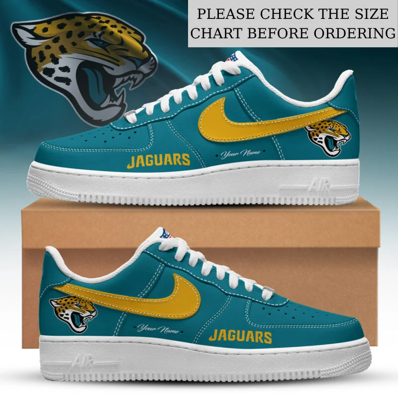 Limited Edition – Customized NFL Jacksonville Jaguars Af1 Shoes