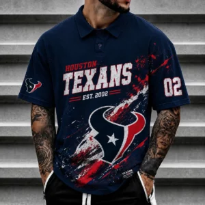 Limited Edition – Customized NFL Houston Texans Polo Shirt