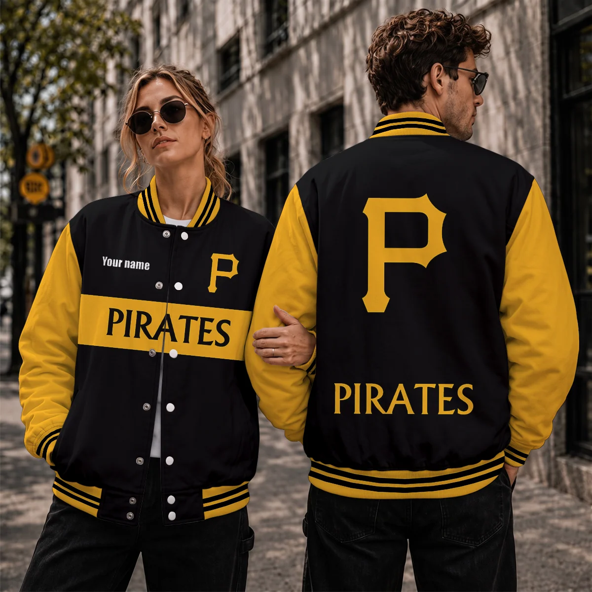 Limited Edition – Customized MLB Pittsburgh Pirates Satin Varsity & Baseball Jacket