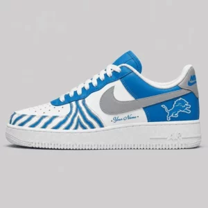 Limited Edition – Customized NFL Detroit Lions Af1 Shoes