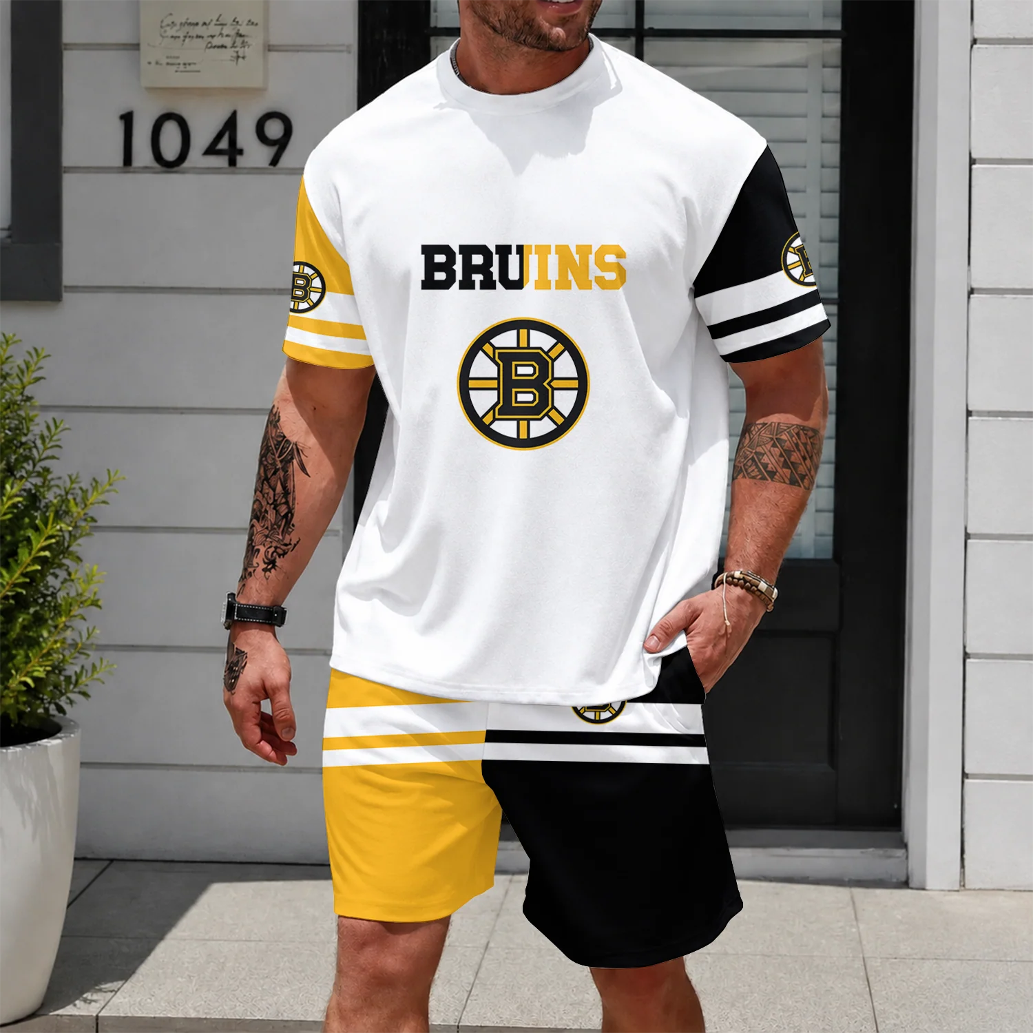 Limited Edition – Customized NHL Boston Bruins Unisex T-Shirt & Shorts Set