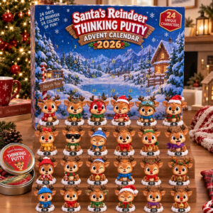 Santa’s Reindeer Thinking Putty Advent Calendar 2026 Reindeer Xmas Advent Calendar