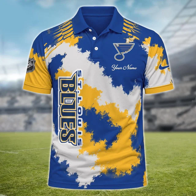 Limited Edition – Customized NHL St. Louis Blues Polo Shirt