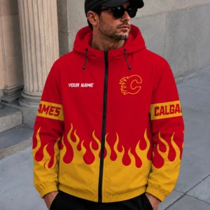 Limited Edition – Customized NHL Calgary Flames Windbreaker Jacket