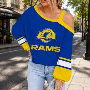 Limited Edition – Customized NFL Los Angeles Rams Drop Shoulder Sweatshirt
