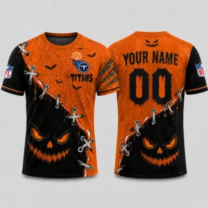 Limited Edition – Customized NFL Tennessee Titans Halloween Unisex T-Shirt