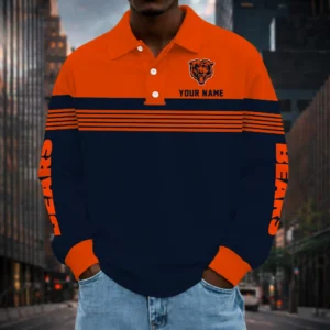 Limited Edition – Customized NFL Chicago Bears Long Sleeve Polo Shirt