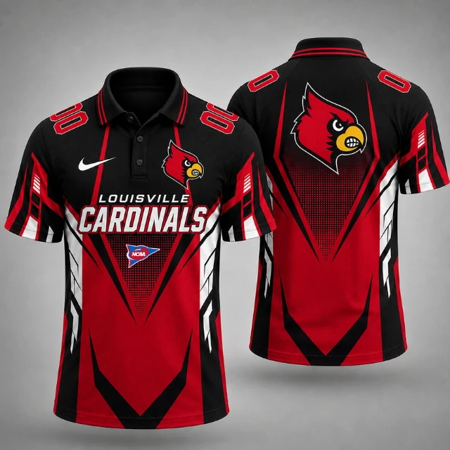 Limited Edition – Customized NCAA Louisville Cardinals Polo Shirt