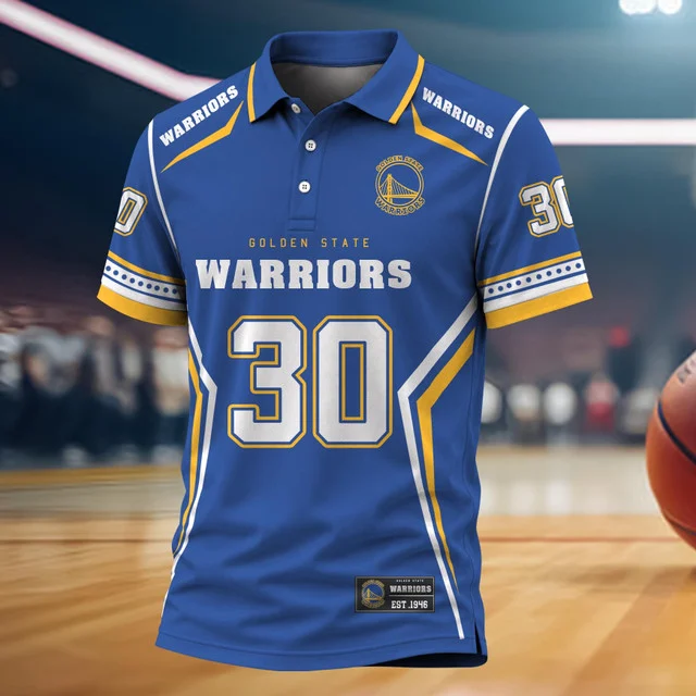 Limited Edition – Customized NBA Golden State Warriors Polo Shirt