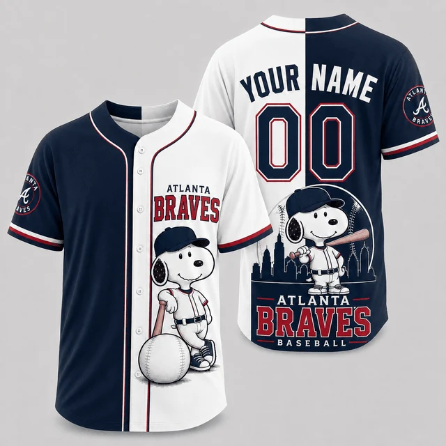 Limited Edition – Customized MLB Atlanta Braves Baseball Jersey - Image 2