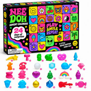 Schylling NeeDoh 2026 Advent Calendar 24 Days Of Surprises Christmas Countdown