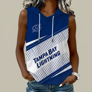 Limited Edition – Customized NHL Tampa Bay Lightning Women’s Sleeveless Hooded Pocket Tank Top