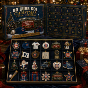 Chicago Cubs Merch Go Cubs Go Christmas Advent Calendar Chicago Cubs Baseball Decor Gifts