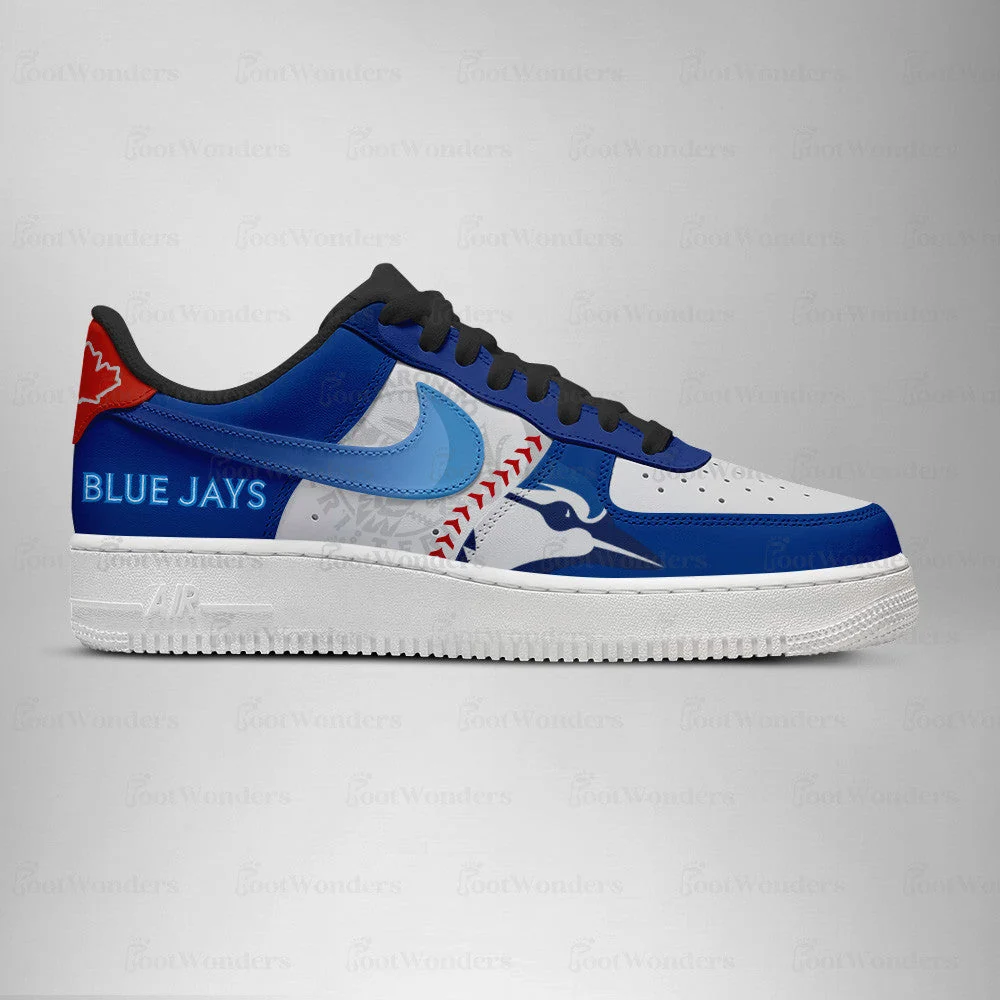 Limited Edition – Customized MLB Toronto Blue Jays Air force 1 Shoes - Image 2