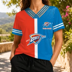 Limited Edition – Customized NBA Oklahoma City Thunder V-Neck Shirt