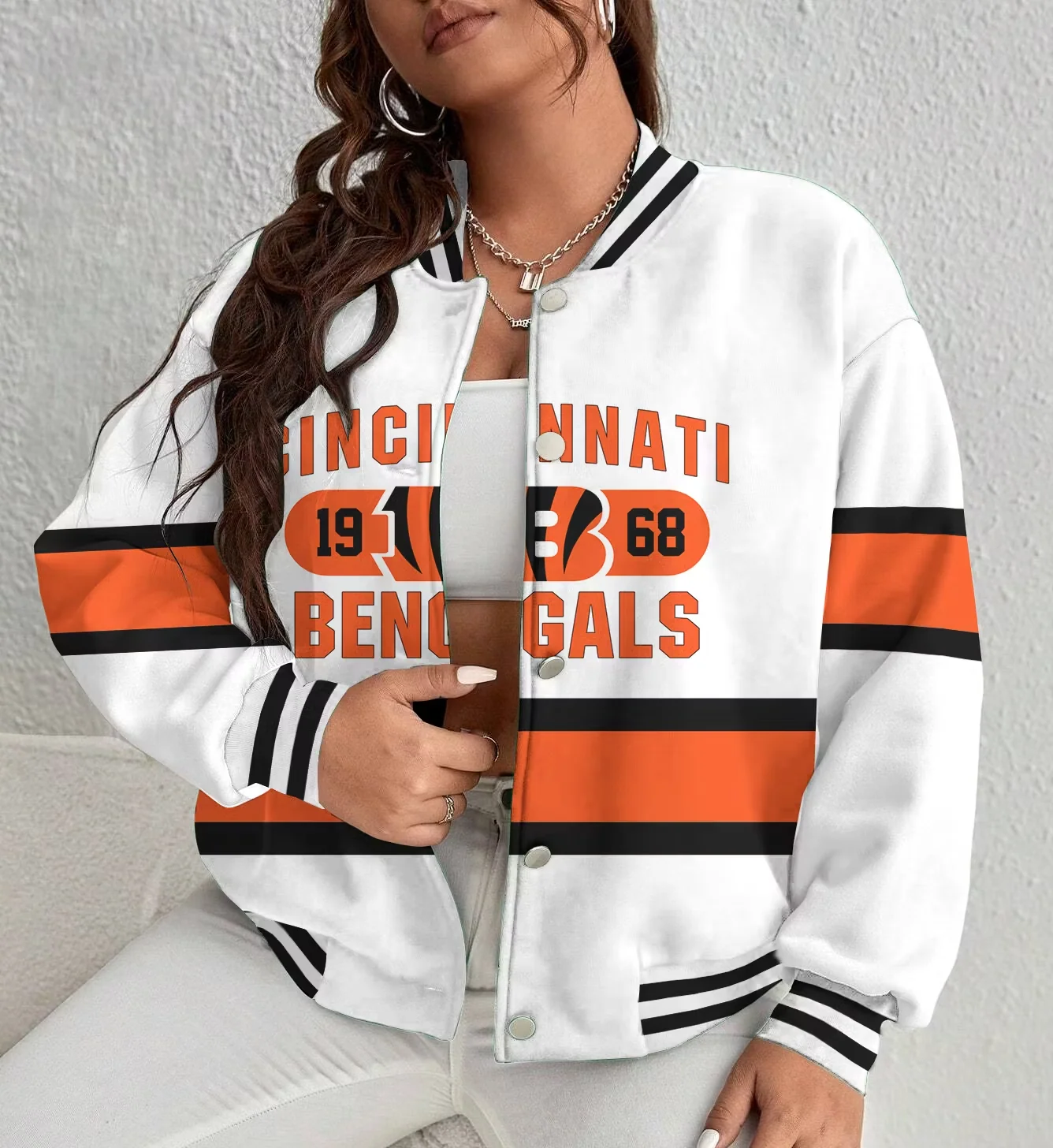 Limited Edition – Customized NFL Cincinnati Bengals Satin Varsity & Baseball Jacket