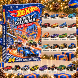 Hot Wheels 2026 Christmas Advent Calendar Hot Wheels Xmas Countdown Holiday Gifts