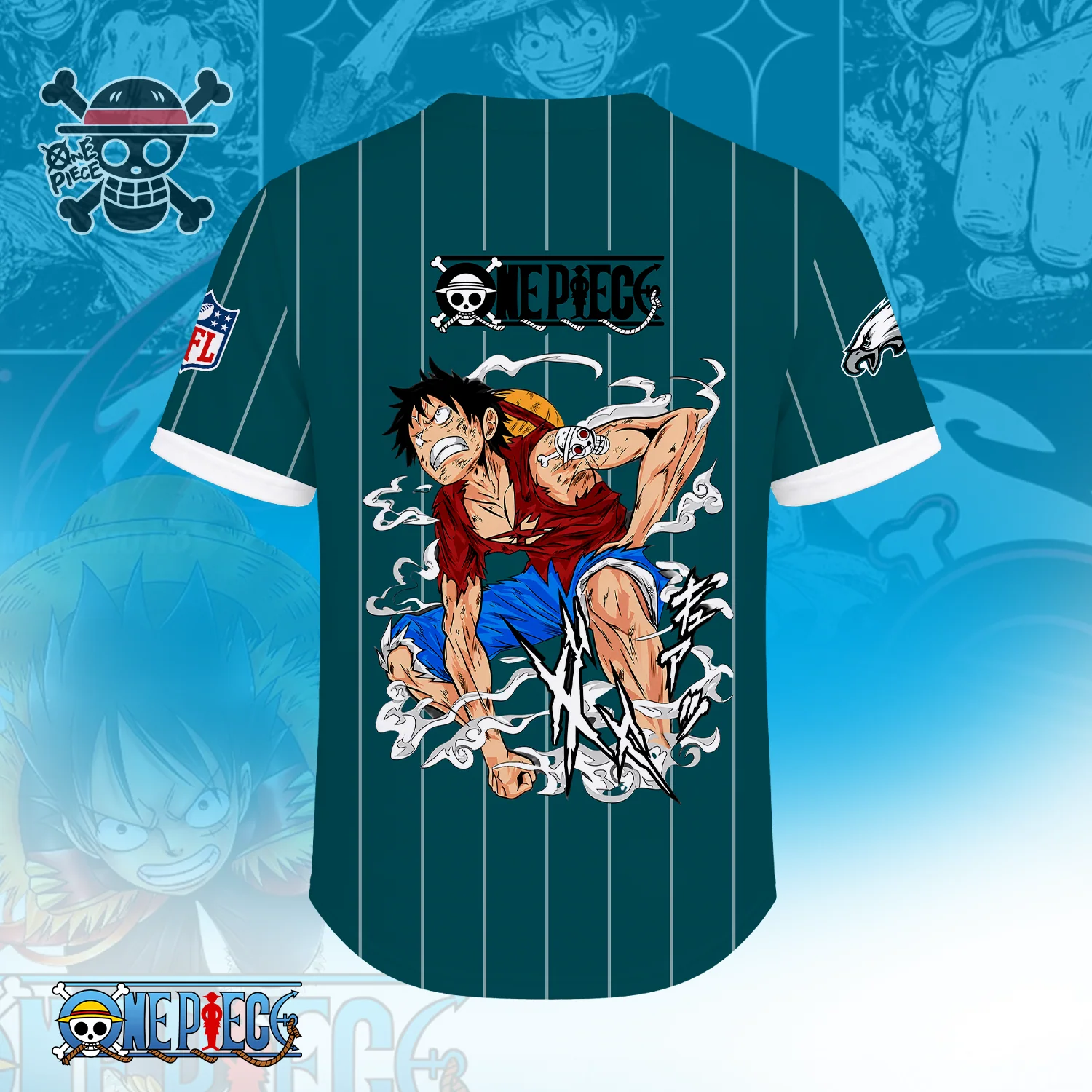 Limited Edition – Customized NFL Philadelphia Eagles Baseball Jersey - Image 2