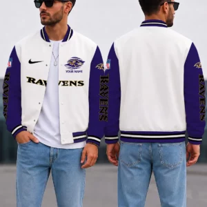 Limited Edition – Customized NFL Baltimore Ravens Satin Varsity & Baseball Jacket