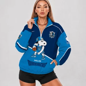 Limited Edition – Customized NBA Dallas Mavericks V-Neck Zipper Sweatshirt Jacket