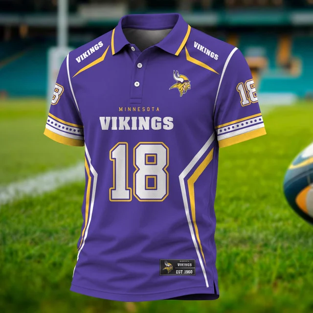Limited Edition – Customized NFL Minnesota Vikings Polo Shirt