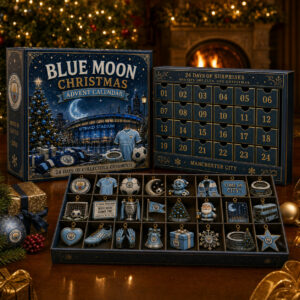 Manchester City Merch Blue Moon Christmas Advent Calendar Manchester City Christmas Gift