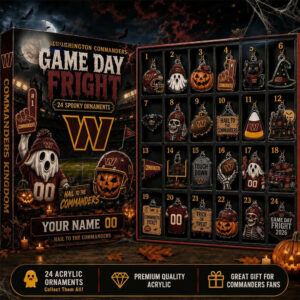 Washington Commanders Halloween 2026 Advent Calendar Commanders Football Decor Gift For Men