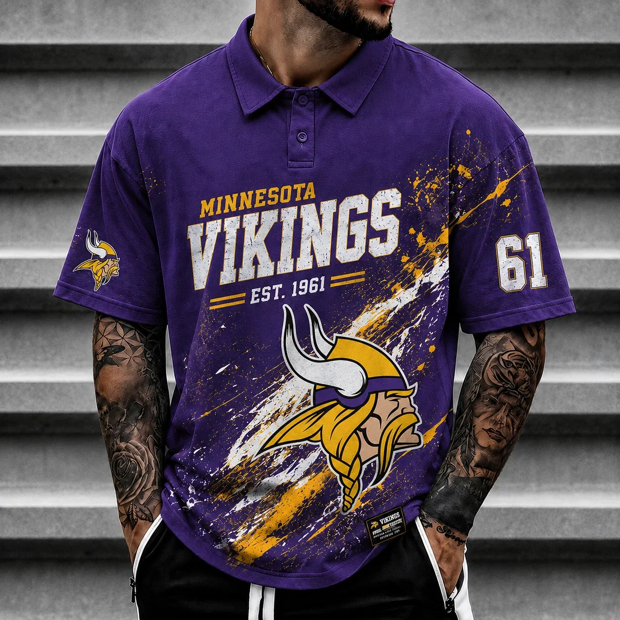 Limited Edition – Customized NFL Minnesota Vikings Polo Shirt