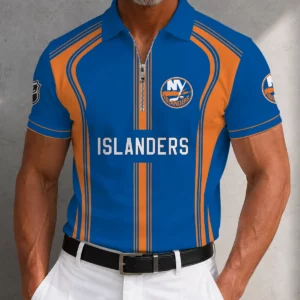Limited Edition – Customized NHL New York Islanders Zipper Polo Shirt