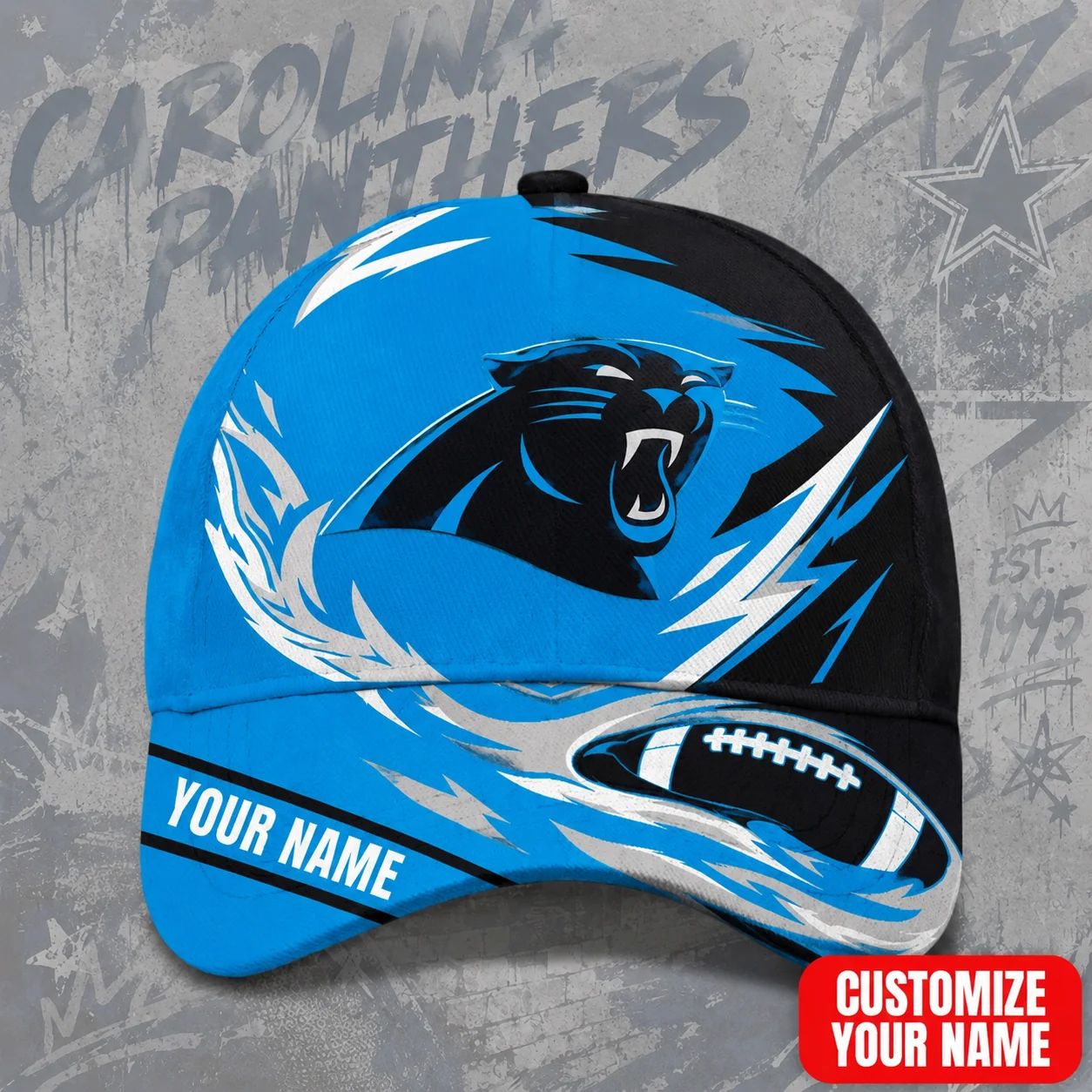 Limited Edition – Customized NFL Carolina Panthers Classic Cap