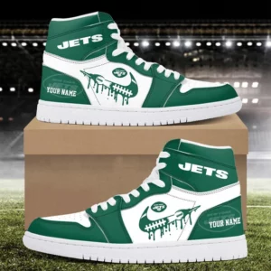 Limited Edition – Customized NFL New York Jets Air Jordan 1 Sneakers