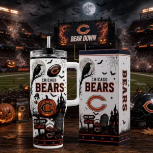 Limited Edition – Customized NFL Chicago Bears Halloween 40Oz Tumbler