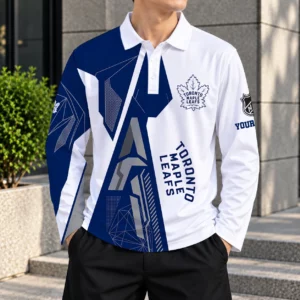 Limited Edition – Customized NHL Toronto Maple Leafs Men Long Sleeve Polo