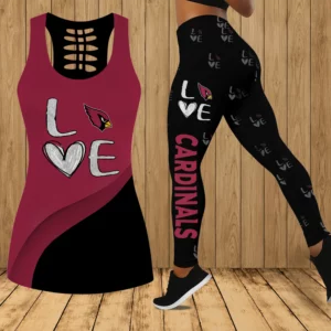 Limited Edition – Customized NFL Arizona Cardinals Hollow Tank Top & Leggings Set