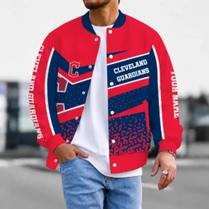 Limited Edition – Customized MLB Cleveland Guardians Satin Varsity & Baseball Jacket