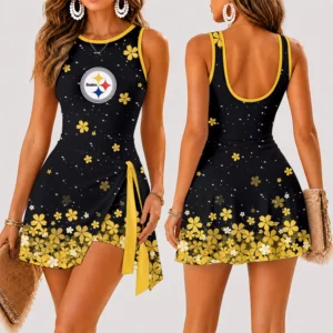 Limited Edition – Customized NFL Pittsburgh Steelers Women’s Summer Skort Dress