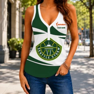 Limited Edition – New Customized WNBA Seattle Storm Women’s V-Neck Tank Top