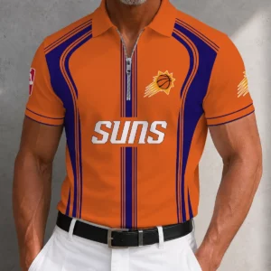 Limited Edition – Customized NBA Phoenix Suns Zip Polo Shirt