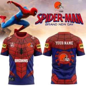 Limited Edition – Customized NFL Cleveland Browns x Spider Unisex T-Shirt