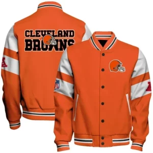 Limited Edition – Customized NFL Cleveland Browns Satin Varsity & Baseball Jacket