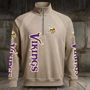 Limited Edition – Customized NFL Minnesota Vikings Men’s Multicolor Quarter-Zip Pullover
