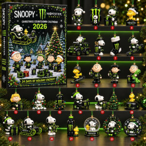 Snoopy x Monster Energy Christmas Advent Calendar 2026 Snoopy Christmas Countdown Calendar