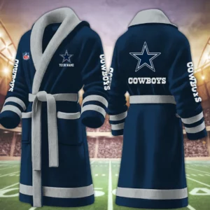 Limited Edition – Customized NFL Dallas Cowboys Multicolor Fleece Bathrobe