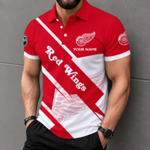 Limited Edition – Customized NHL Detroit Red Wings Polo Shirt