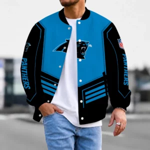Limited Edition – Customized NFL Carolina Panthers Satin Varsity & Baseball Jacket