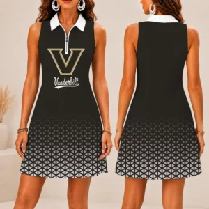 Limited Edition – New Customized NCAA Vanderbilt Commodores Women’s Zip Sleeveless Polo Dress