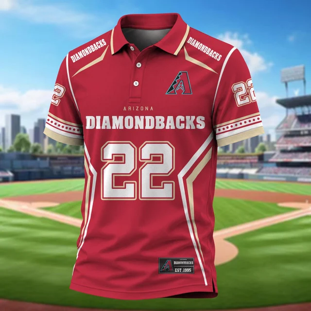 Limited Edition – Customized MLB Arizona Diamondbacks Polo Shirt