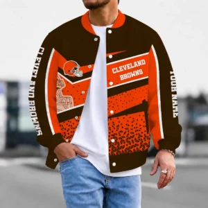 Limited Edition – Customized NFL Cleveland Browns Satin Varsity & Baseball Jacket
